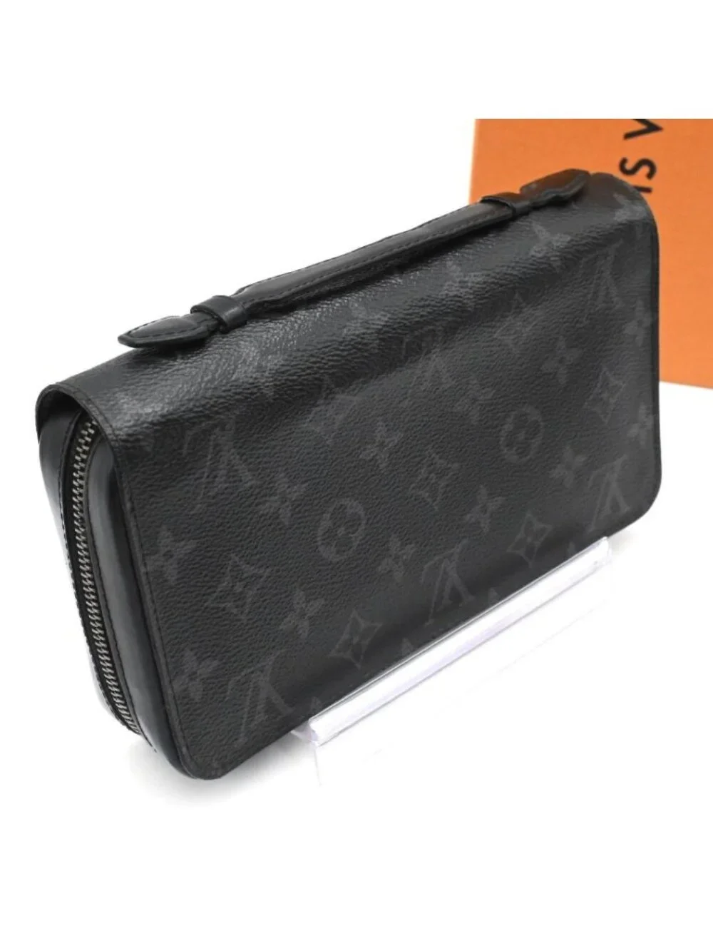 Louis Vuitton Monogram Eclipse Zippy XL Wallet Black